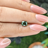 1.03 Ct. Green Sapphire from Madagascar Life Style