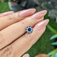 1.08 Ct. Greenish Blue Sapphire from Madagascar Life Style