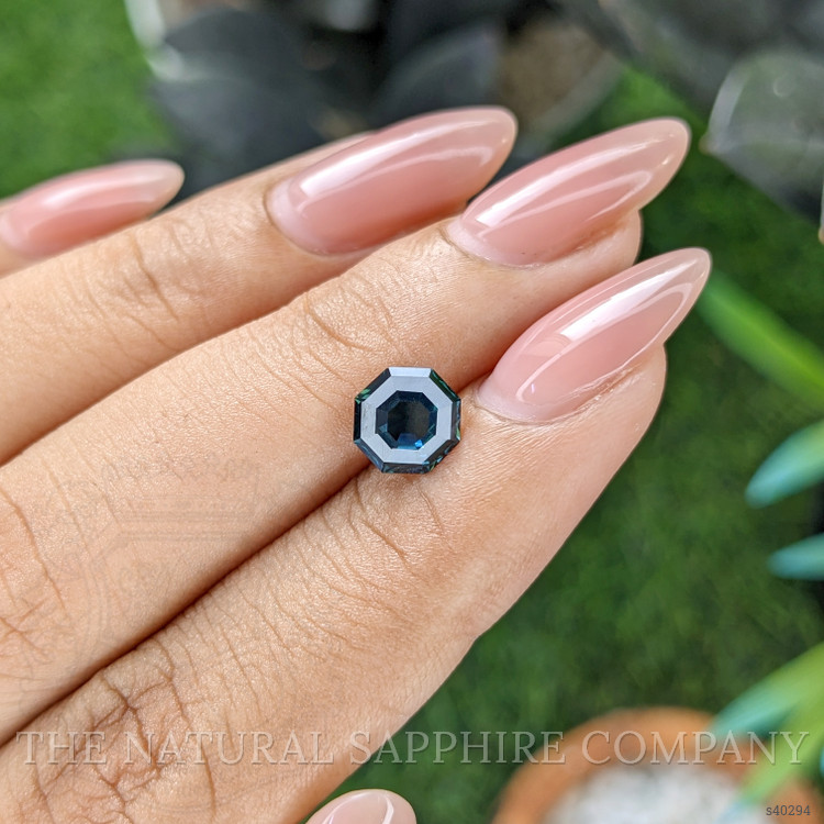 1.57 Ct. Greenish Blue Sapphire from Madagascar