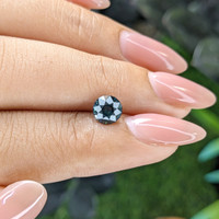 1.08 Ct. Bluish Green Sapphire from Madagascar Life Style