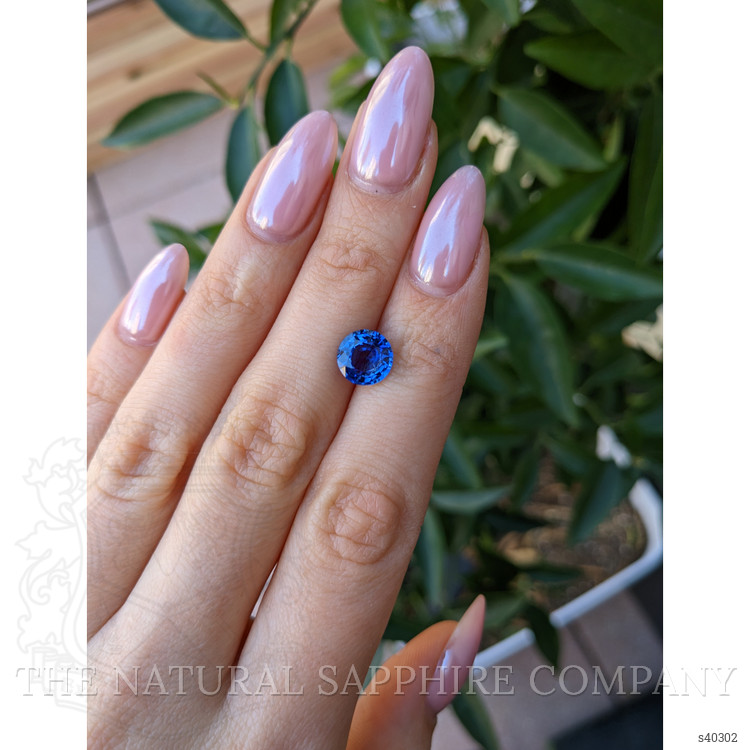 2.90 Ct. Blue Sapphire from Ceylon (Sri Lanka)