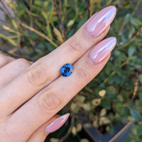 2.51 Ct. Blue Sapphire from Thailand Life Style