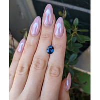 2.51 Ct. Blue Sapphire from Thailand Life Style