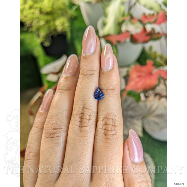 1.24 Ct. Blue Sapphire from Ceylon (Sri Lanka)
