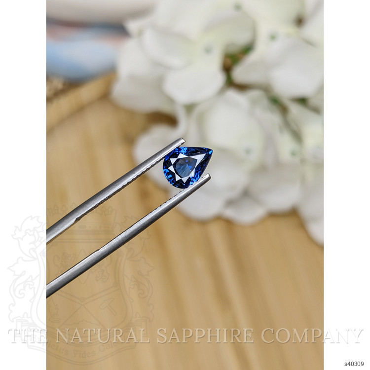 1.24 Ct. Blue Sapphire from Ceylon (Sri Lanka)