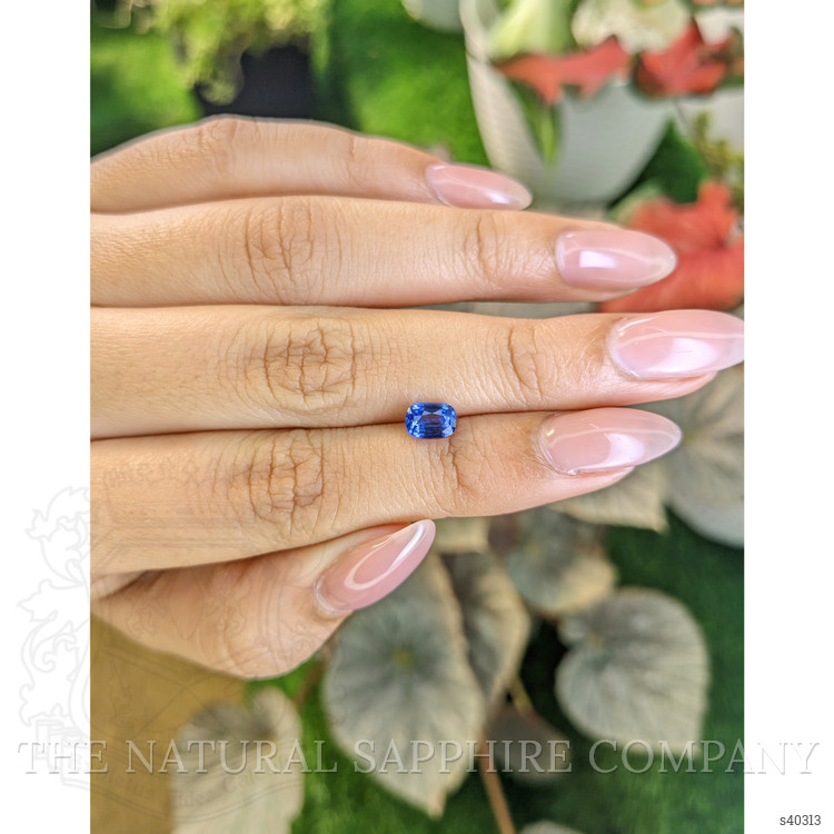 1.28 Ct. Blue Sapphire from Ceylon (Sri Lanka)