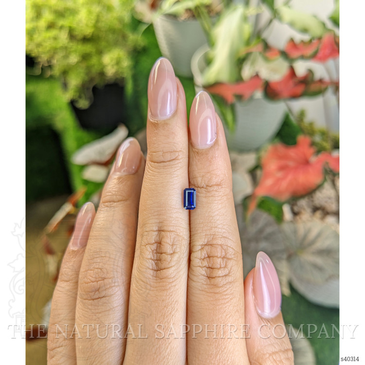 0.94 Ct. Blue Sapphire from Ceylon (Sri Lanka)