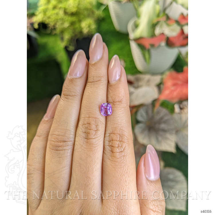 1.88 Ct. Pinkish Purple Sapphire from Ceylon (Sri Lanka)