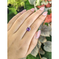 1.77 Ct. Pinkish Purple Sapphire from Ceylon (Sri Lanka) Life Style