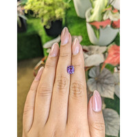 1.77 Ct. Pinkish Purple Sapphire from Ceylon (Sri Lanka) Life Style