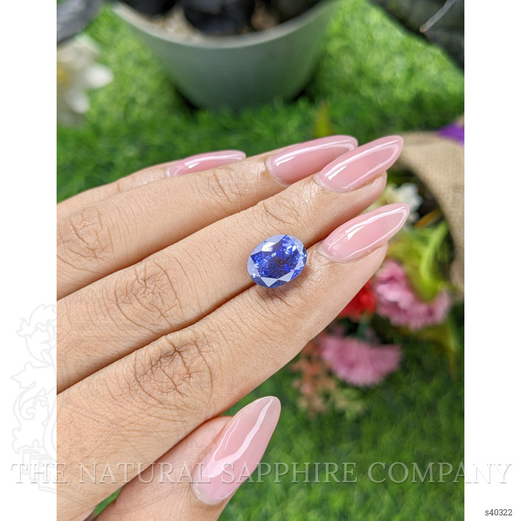 5.12 Ct. Purplish Blue Sapphire from Ceylon (Sri Lanka)