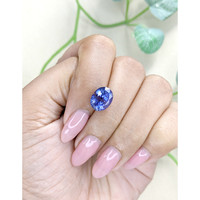 5.12 Ct. Purplish Blue Sapphire from Ceylon (Sri Lanka) Life Style