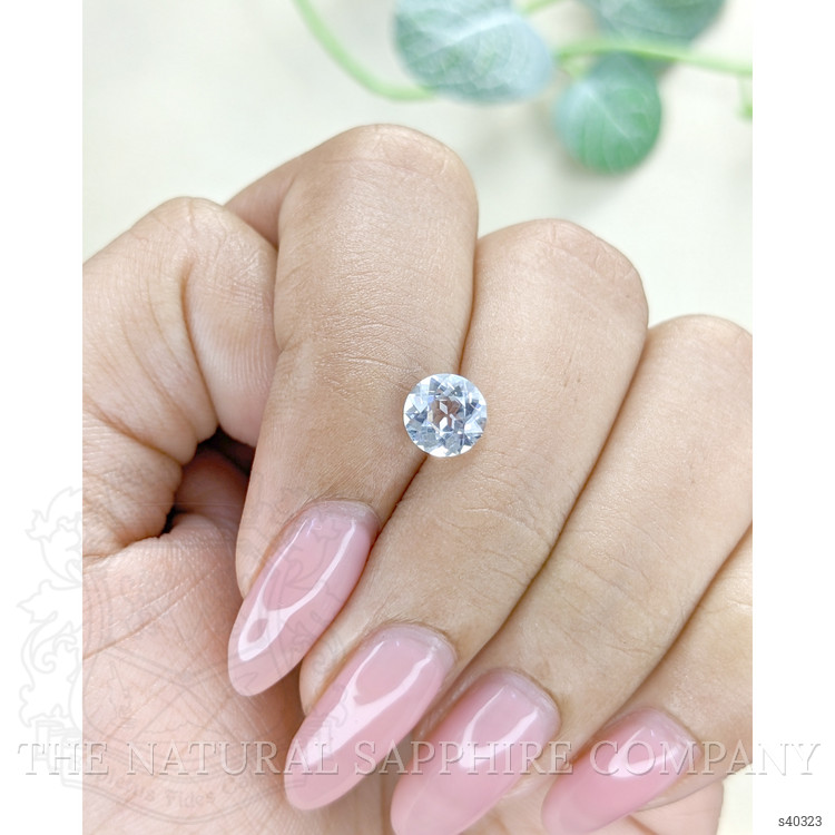 1.32 Ct. White Sapphire from Ceylon (Sri Lanka)