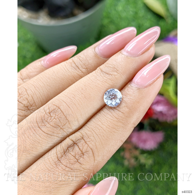 1.32 Ct. White Sapphire from Ceylon (Sri Lanka)
