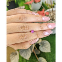 0.99 Ct. Purplish Pink Sapphire from Ceylon (Sri Lanka) Life Style