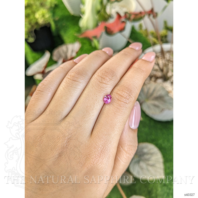 0.99 Ct. Purplish Pink Sapphire from Ceylon (Sri Lanka)