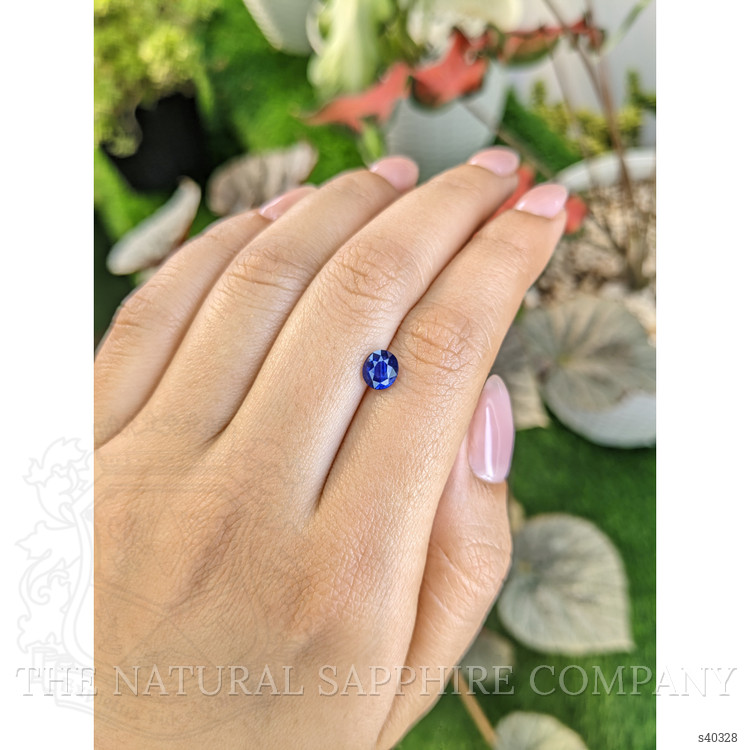 1.15 Ct. Blue Sapphire from Ceylon (Sri Lanka)