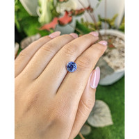 2.96 Ct. Blue Sapphire from Ceylon (Sri Lanka) Life Style