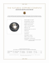 0.48 Ct. Black Star Sapphire from Ceylon (Sri Lanka) Scan Report