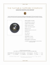 0.48 Ct. Black Star Sapphire from Ceylon (Sri Lanka) Scan Report