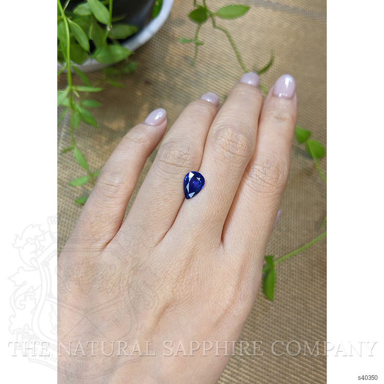 2.63 Ct. Blue Sapphire from Ceylon (Sri Lanka)