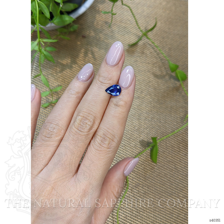 1.87 Ct. Blue Sapphire from Ceylon (Sri Lanka)
