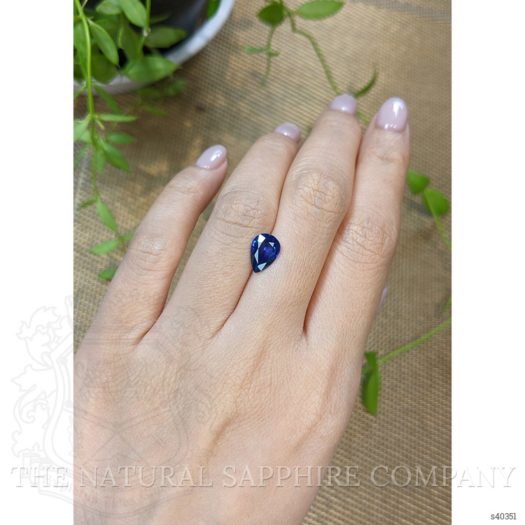 1.87 Ct. Blue Sapphire from Ceylon (Sri Lanka)
