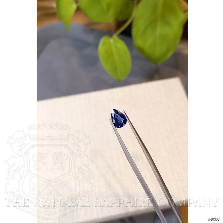 1.74 Ct. Blue Sapphire from Ceylon (Sri Lanka)