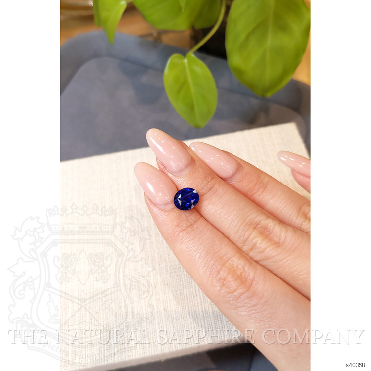 2.21 Ct. Blue Sapphire from Ceylon (Sri Lanka)