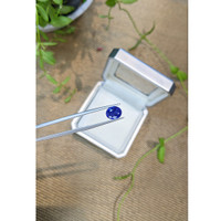 2.43 Ct. Blue Sapphire from Ceylon (Sri Lanka) Life Style