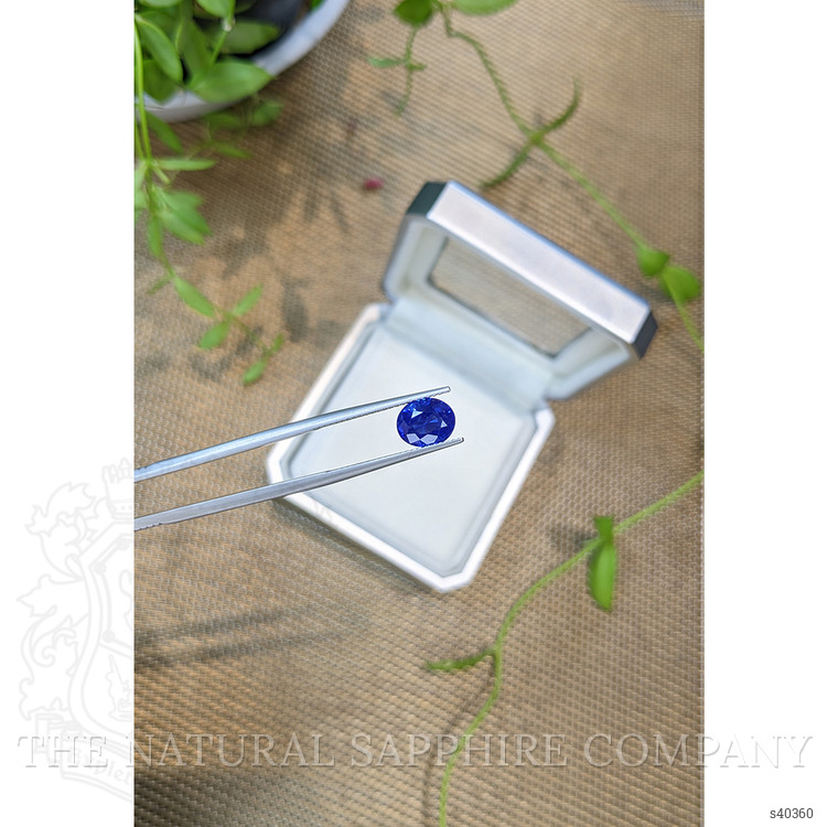 2.43 Ct. Blue Sapphire from Ceylon (Sri Lanka)
