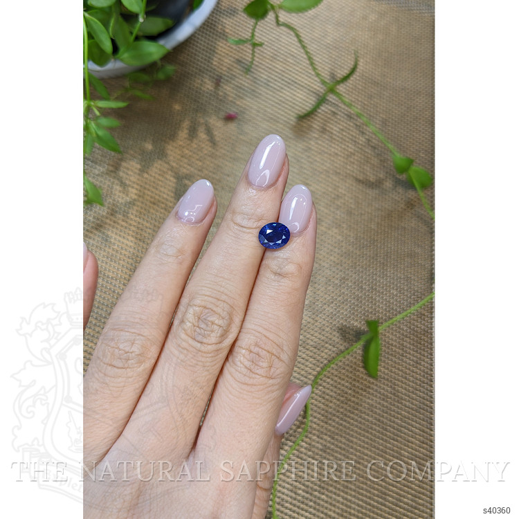 2.43 Ct. Blue Sapphire from Ceylon (Sri Lanka)