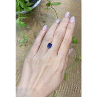 2.42 Ct. Blue Sapphire from Ceylon (Sri Lanka) Life Style