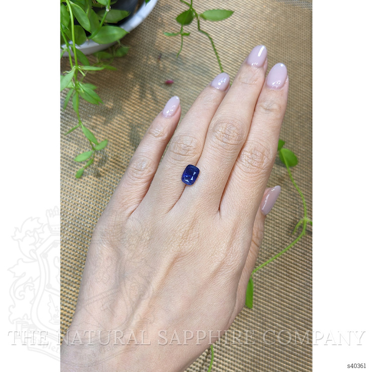 2.42 Ct. Blue Sapphire from Ceylon (Sri Lanka)