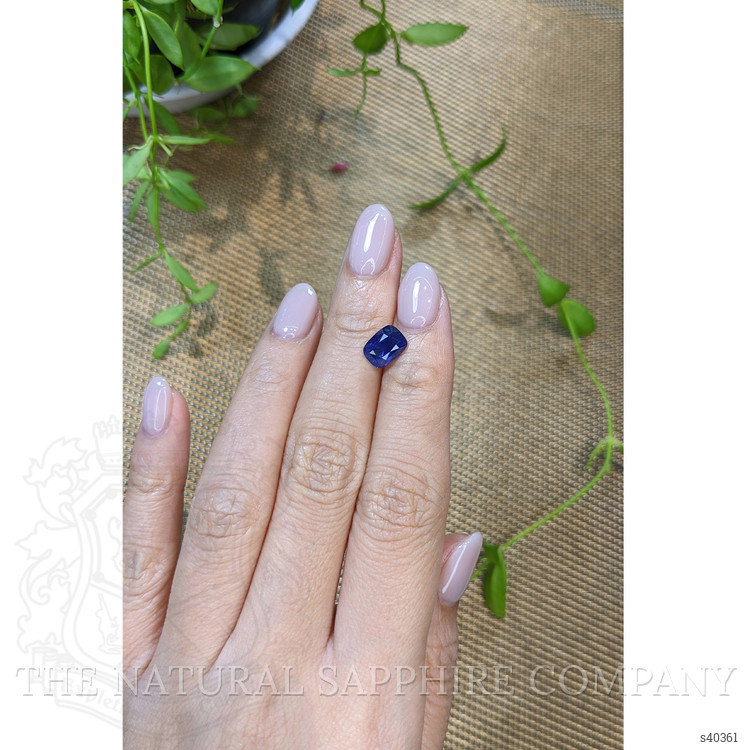2.42 Ct. Blue Sapphire from Ceylon (Sri Lanka)