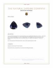 2.34 Ct. Blue Sapphire from Ceylon (Sri Lanka) Appraisal