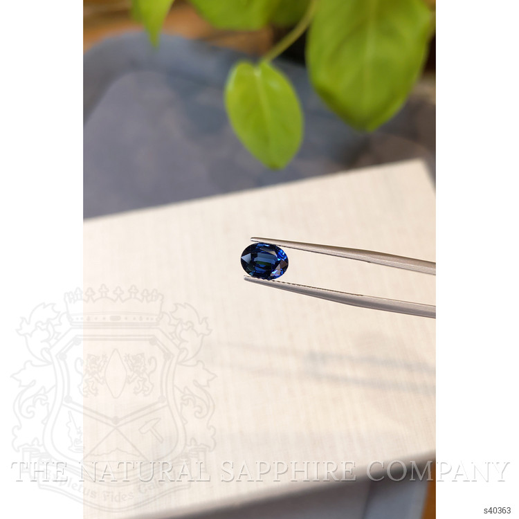 2.08 Ct. Blue Sapphire from Ceylon (Sri Lanka)