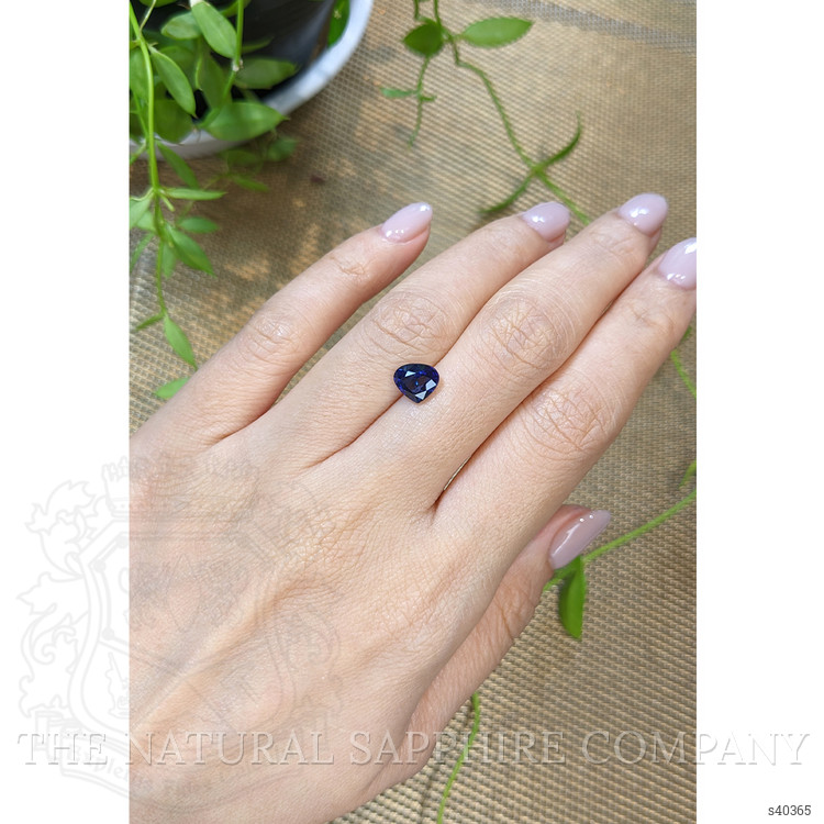 1.96 Ct. Blue Sapphire from Ceylon (Sri Lanka)