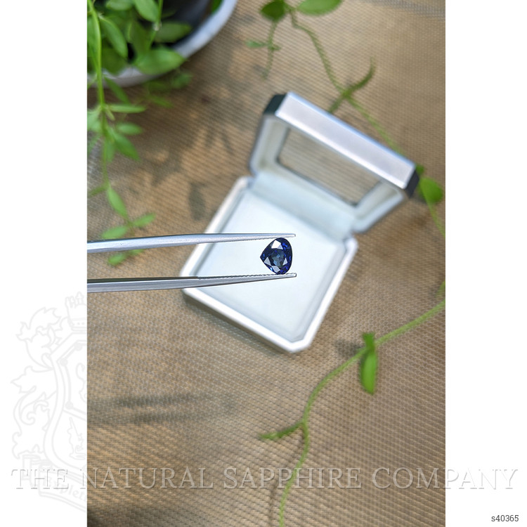 1.96 Ct. Blue Sapphire from Ceylon (Sri Lanka)