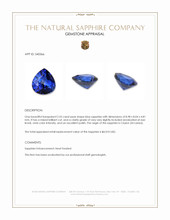 2.55 Ct. Blue Sapphire from Ceylon (Sri Lanka) Appraisal