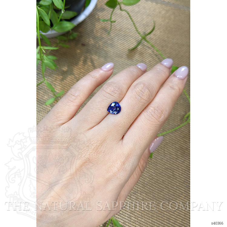 2.55 Ct. Blue Sapphire from Ceylon (Sri Lanka)