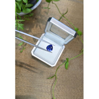 2.55 Ct. Blue Sapphire from Ceylon (Sri Lanka) Life Style
