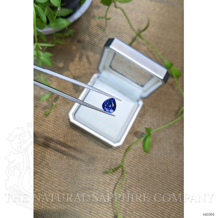 2.55 Ct. Blue Sapphire from Ceylon (Sri Lanka)