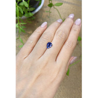 2.06 Ct. Blue Sapphire from Ceylon (Sri Lanka) Life Style