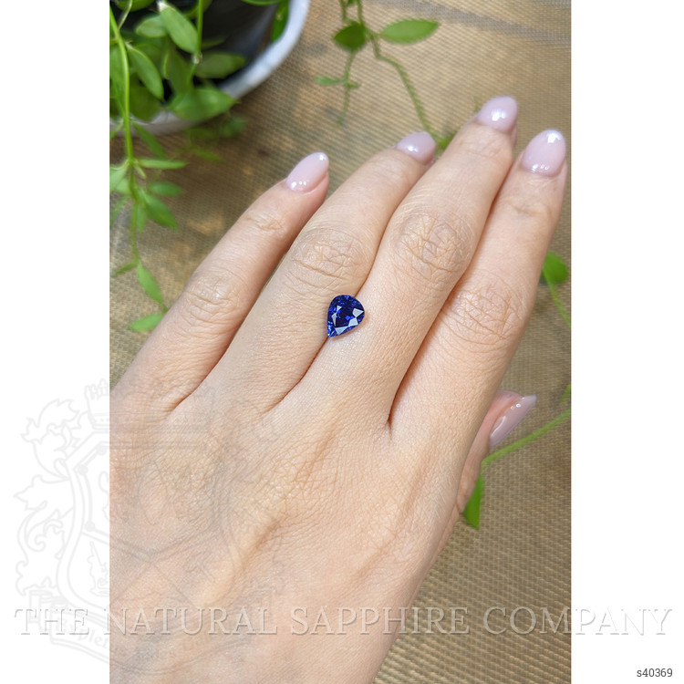 2.06 Ct. Blue Sapphire from Ceylon (Sri Lanka)