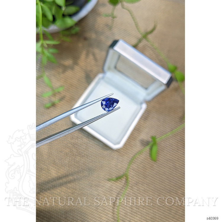 2.06 Ct. Blue Sapphire from Ceylon (Sri Lanka)