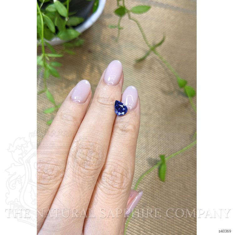 2.06 Ct. Blue Sapphire from Ceylon (Sri Lanka)