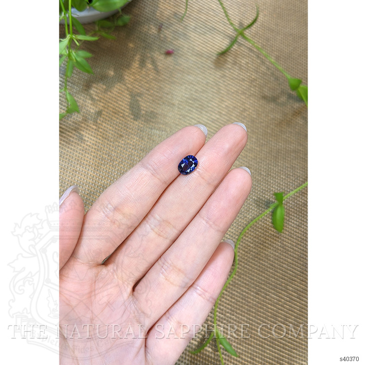 1.97 Ct. Blue Sapphire from Ceylon (Sri Lanka)