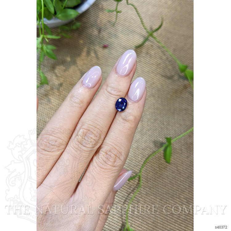 2.05 Ct. Blue Sapphire from Ceylon (Sri Lanka)
