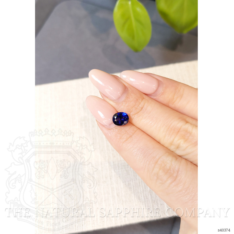 2.06 Ct. Blue Sapphire from Ceylon (Sri Lanka)